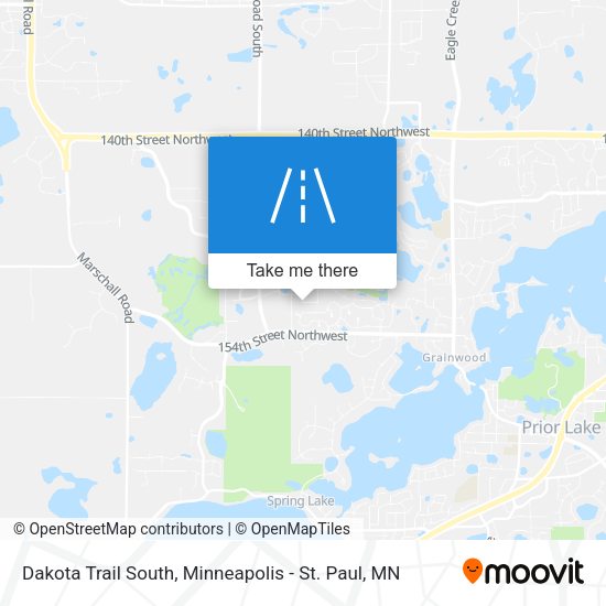 Dakota Trail South map