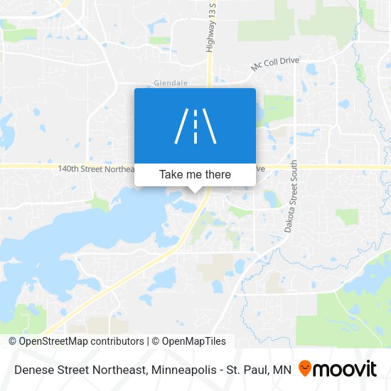Denese Street Northeast map