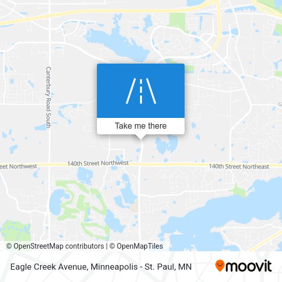 Mapa de Eagle Creek Avenue