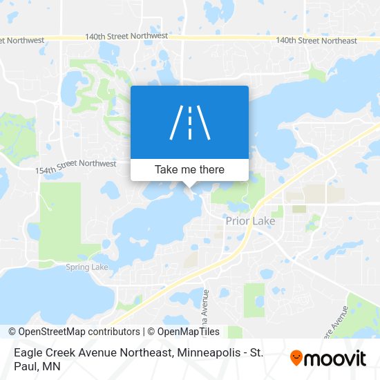 Eagle Creek Avenue Northeast map