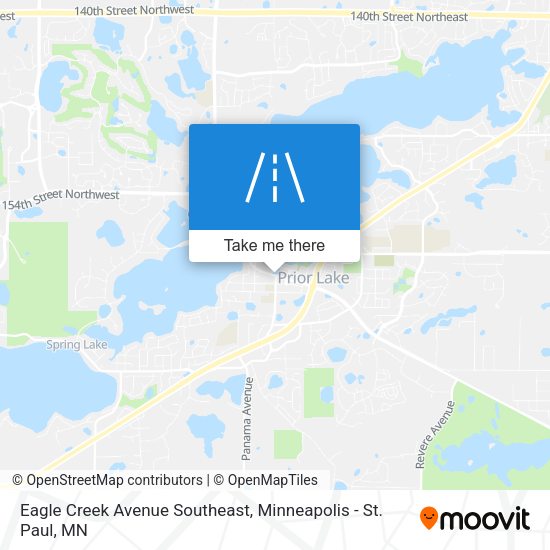 Eagle Creek Avenue Southeast map