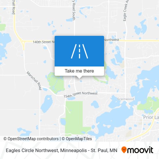 Eagles Circle Northwest map