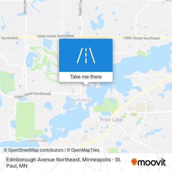 Edinborough Avenue Northeast map