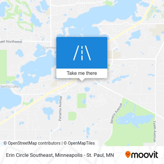 Erin Circle Southeast map