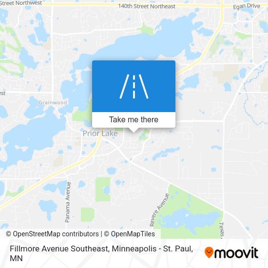 Mapa de Fillmore Avenue Southeast