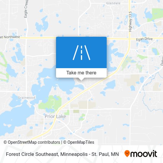 Forest Circle Southeast map