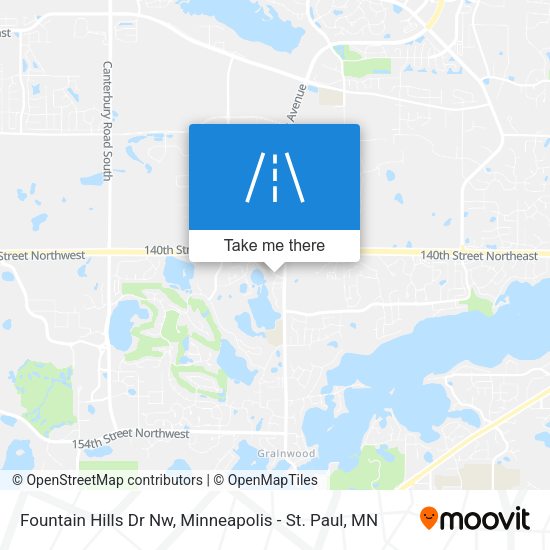 Fountain Hills Dr Nw map
