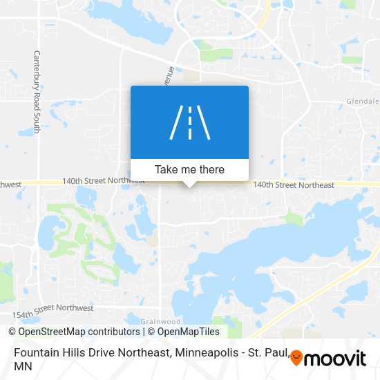 Fountain Hills Drive Northeast map