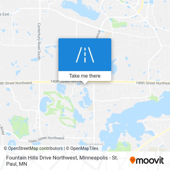 Fountain Hills Drive Northwest map