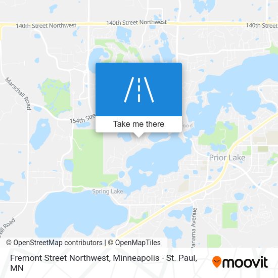 Mapa de Fremont Street Northwest
