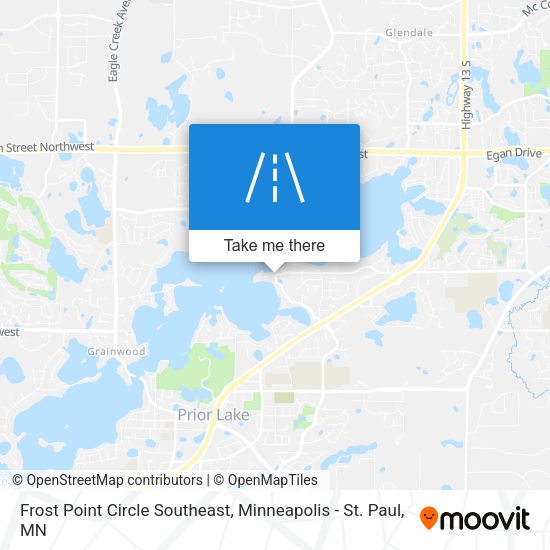 Frost Point Circle Southeast map