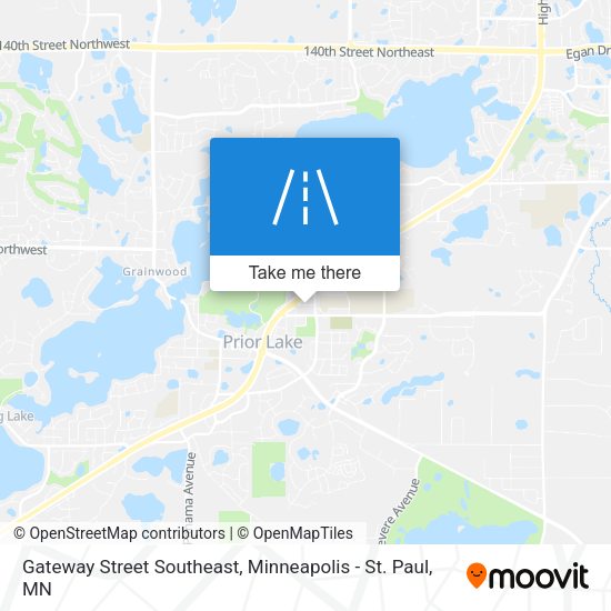 Mapa de Gateway Street Southeast
