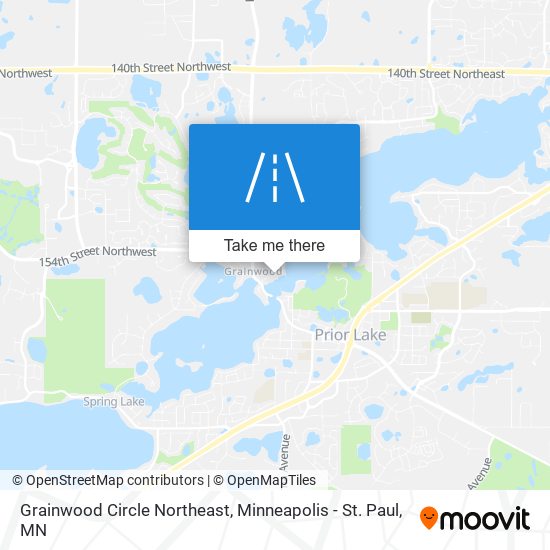 Grainwood Circle Northeast map