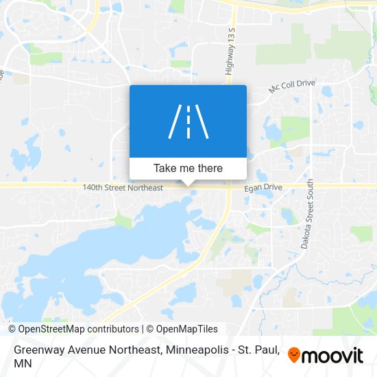 Greenway Avenue Northeast map
