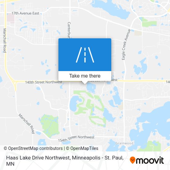 Mapa de Haas Lake Drive Northwest