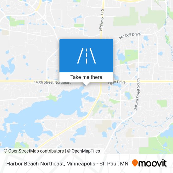 Harbor Beach Northeast map