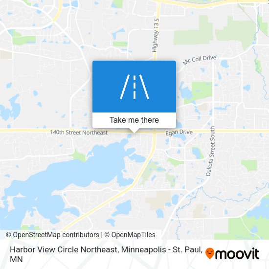 Harbor View Circle Northeast map