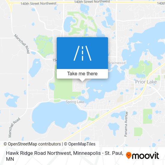 Mapa de Hawk Ridge Road Northwest