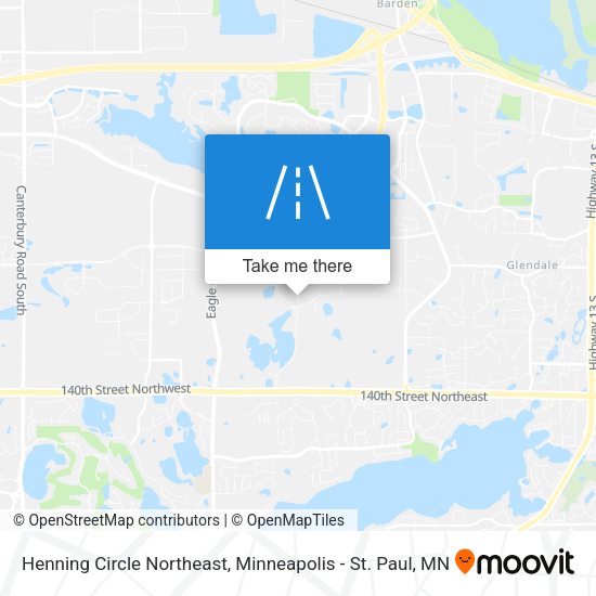 Henning Circle Northeast map