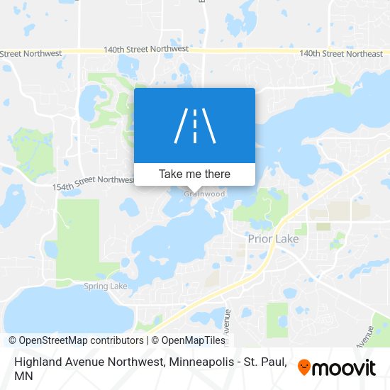 Mapa de Highland Avenue Northwest