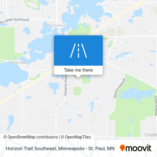 Horizon Trail Southeast map