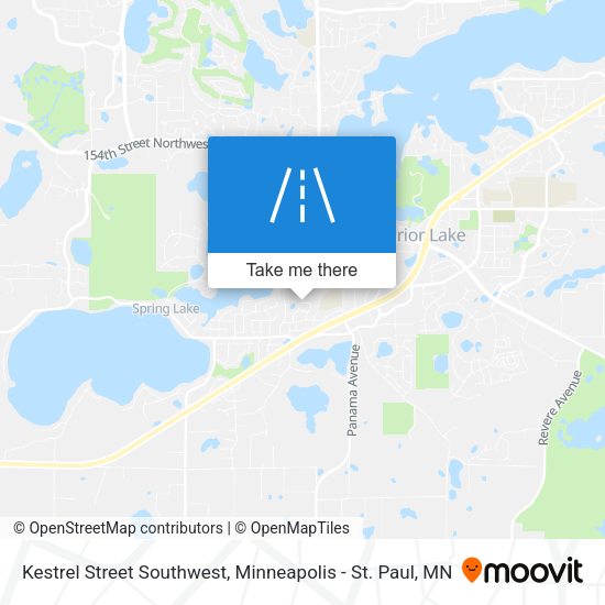 Mapa de Kestrel Street Southwest