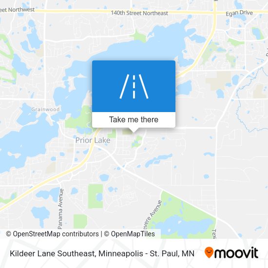 Kildeer Lane Southeast map