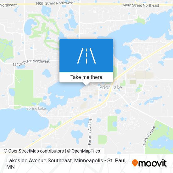 Mapa de Lakeside Avenue Southeast