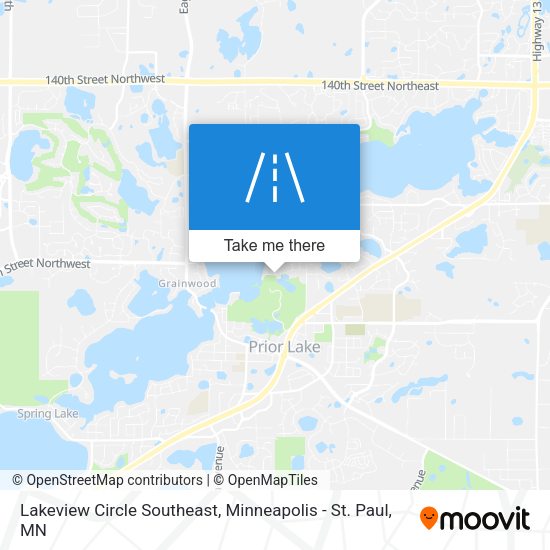 Lakeview Circle Southeast map