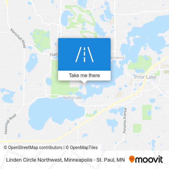 Linden Circle Northwest map