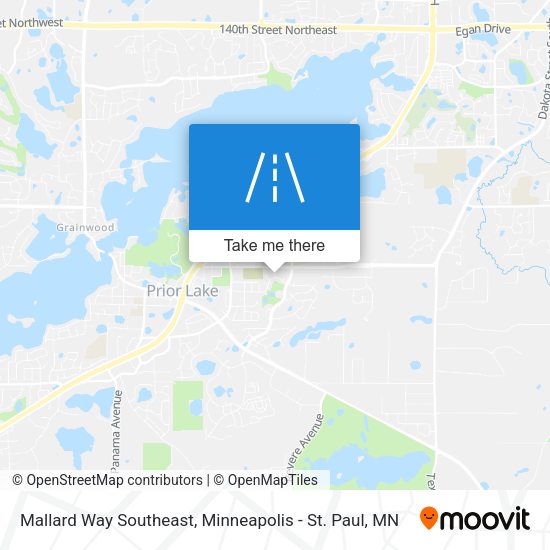 Mapa de Mallard Way Southeast