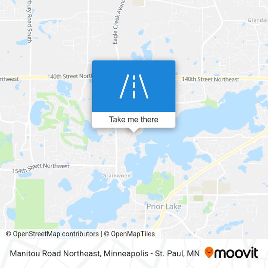 Manitou Road Northeast map