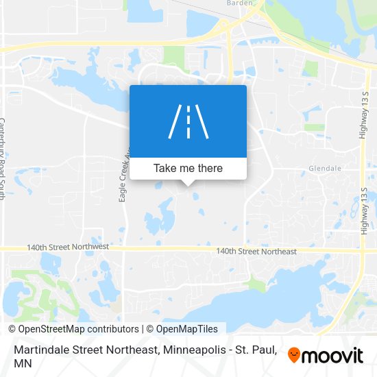 Martindale Street Northeast map