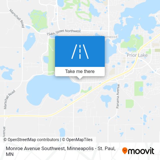 Monroe Avenue Southwest map