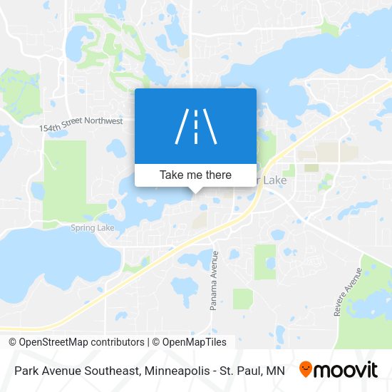 Park Avenue Southeast map