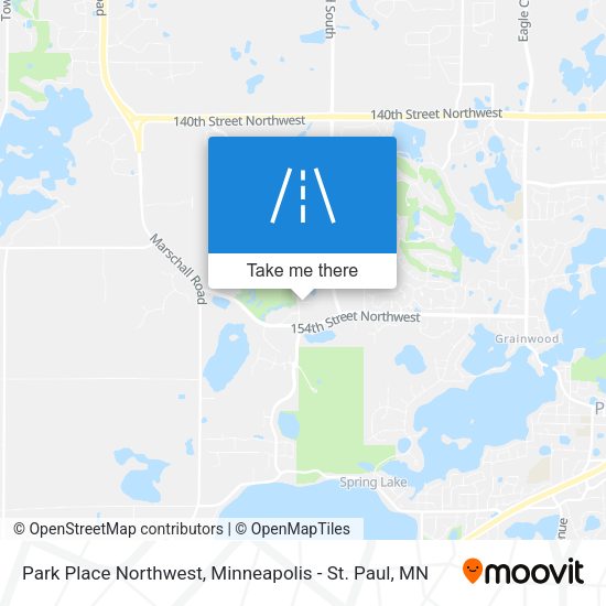 Mapa de Park Place Northwest