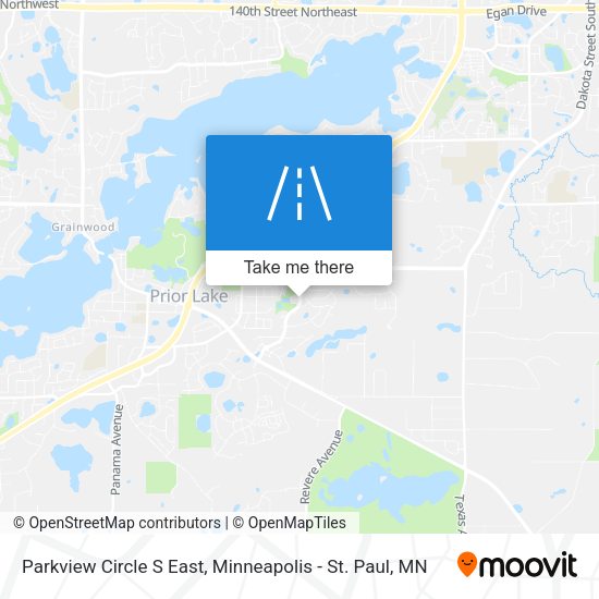 Mapa de Parkview Circle S East