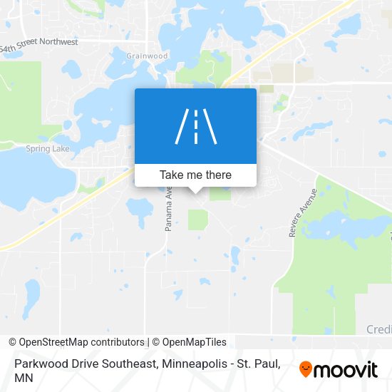 Parkwood Drive Southeast map