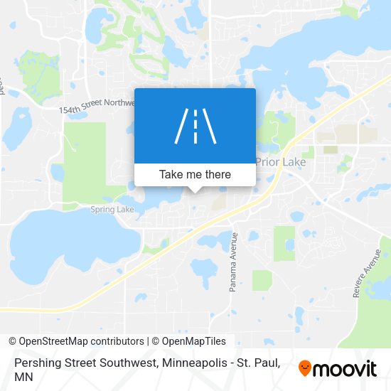 Pershing Street Southwest map