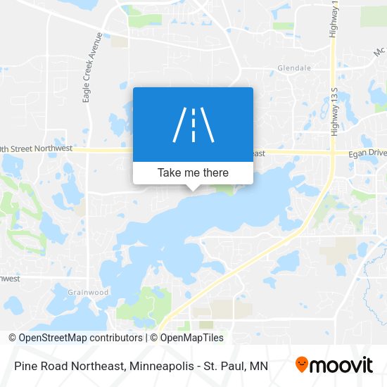 Mapa de Pine Road Northeast