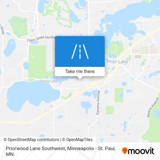 Mapa de Priorwood Lane Southwest