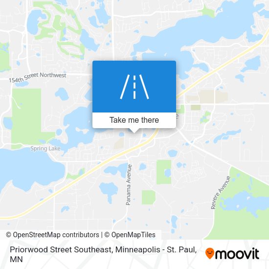 Priorwood Street Southeast map