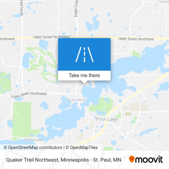 Mapa de Quaker Trail Northeast