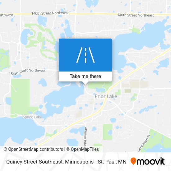 Mapa de Quincy Street Southeast