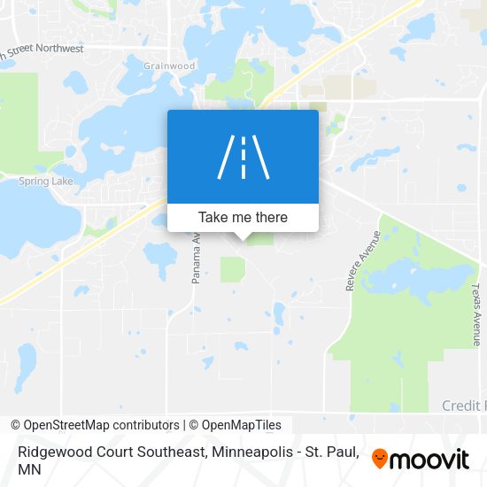 Ridgewood Court Southeast map