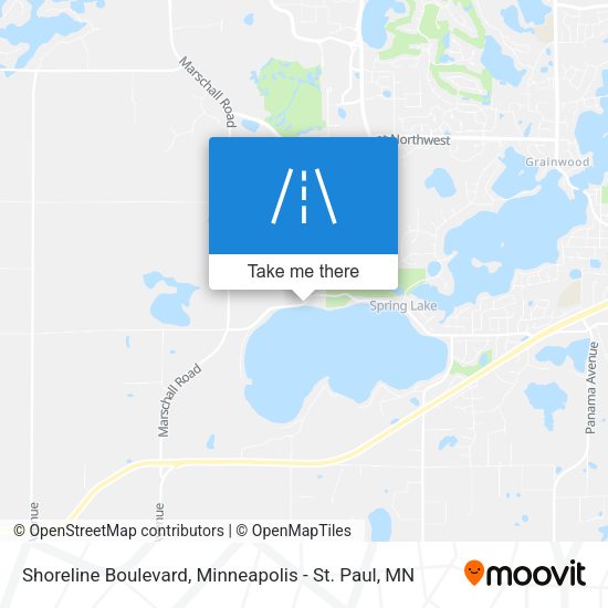 Mapa de Shoreline Boulevard
