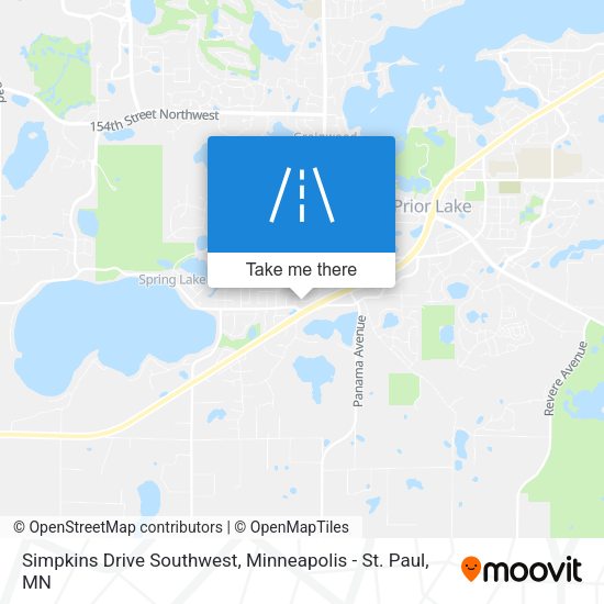 Mapa de Simpkins Drive Southwest