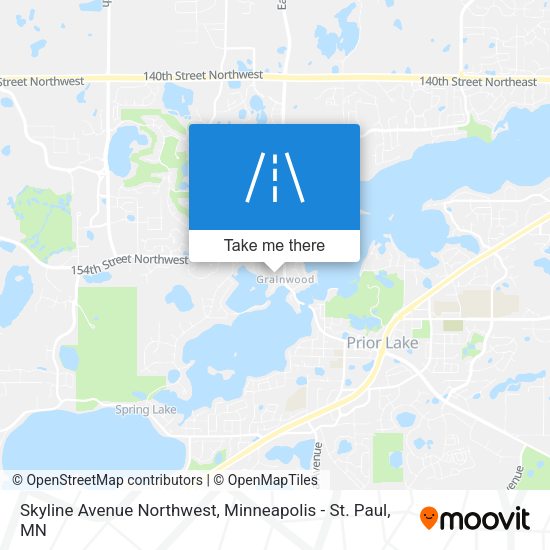 Skyline Avenue Northwest map