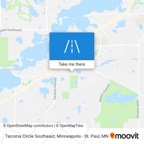 Tacoma Circle Southeast map