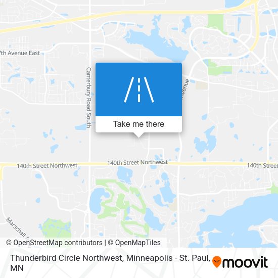 Mapa de Thunderbird Circle Northwest